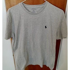 Polo Ralph Lauren Men's XL Short Sleeve Shirt Gray Pullover Cotton Logo